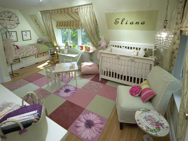 интерьер детской комнаты в классическом стиле