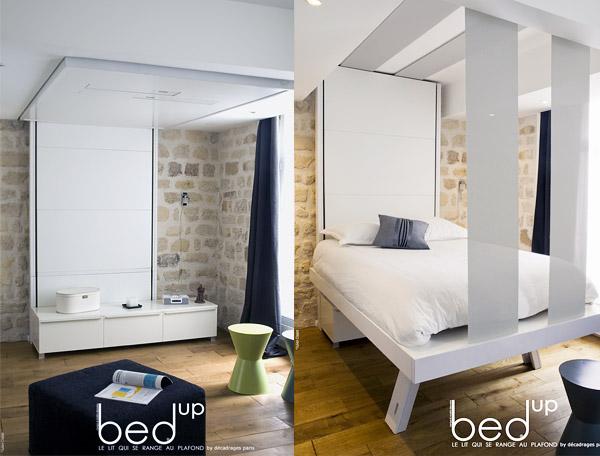 подъемные кровати, механизм кровати, экономия пространства