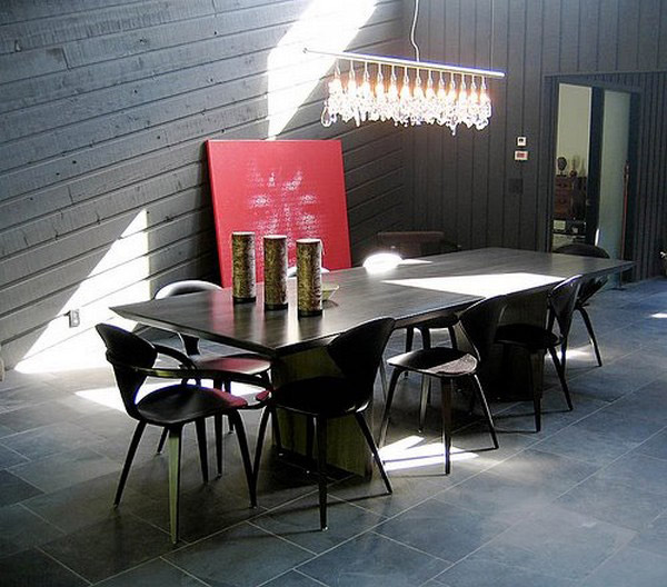 интерьер столовой в стиле пост-модерн